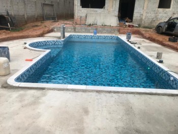 Revestimento de Vinil para Piscinas em Água Azul