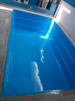 Vinil para Piscina de Alvenaria em Água Azul